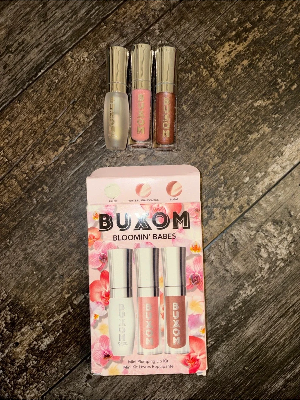 Buxom Bloomin' Babes Mini Plumping Lip Kit - Clear & Pink Shades 💋